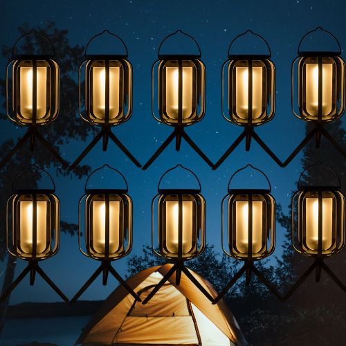 Kaliiqo™ Solar-Powered Flame Flicker Camping Lantern