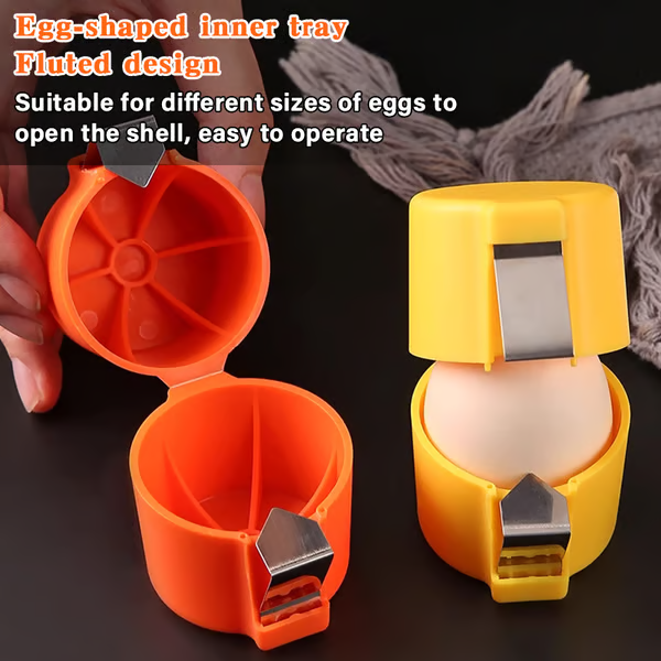 🎊Stainless Steel Egg Opener – Crack, Cut, and Separate Eggs Easily🍳(🥚Buy 1 Get 1 Free)