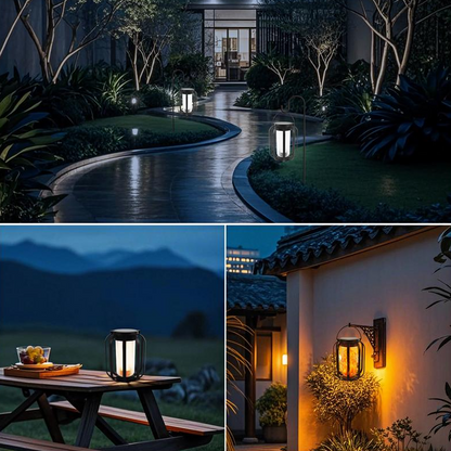 Kaliiqo™ Solar-Powered Flame Flicker Camping Lantern