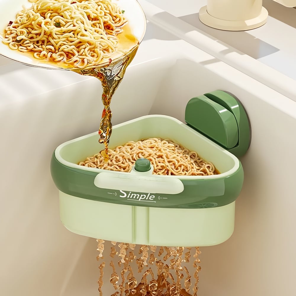 💧2025 New Release - Suction Cup Sink Corner Rack