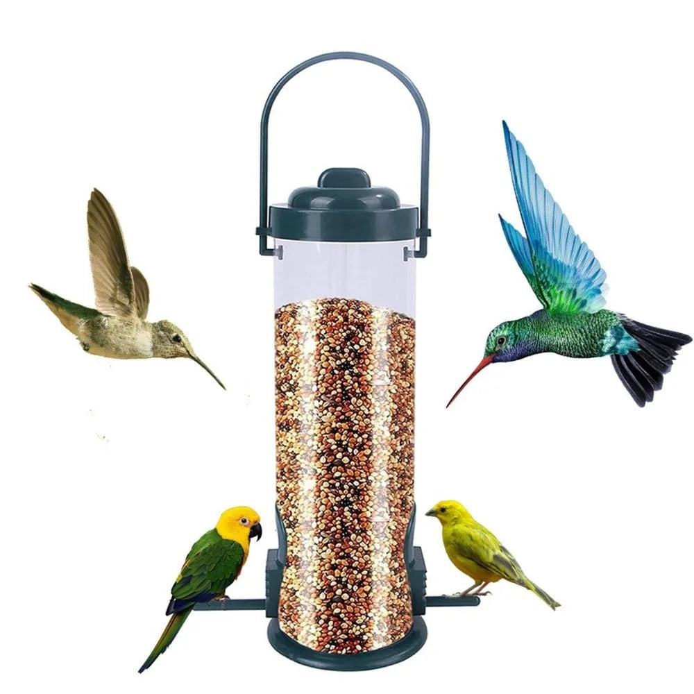 Multiple Holes Bird seed Feeder Outdoor Hanging seed Dispenser