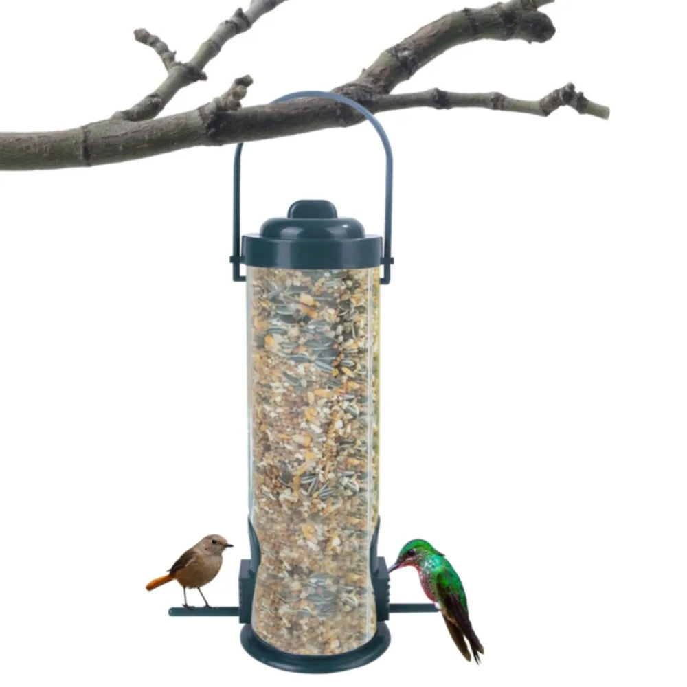Multiple Holes Bird seed Feeder Outdoor Hanging seed Dispenser