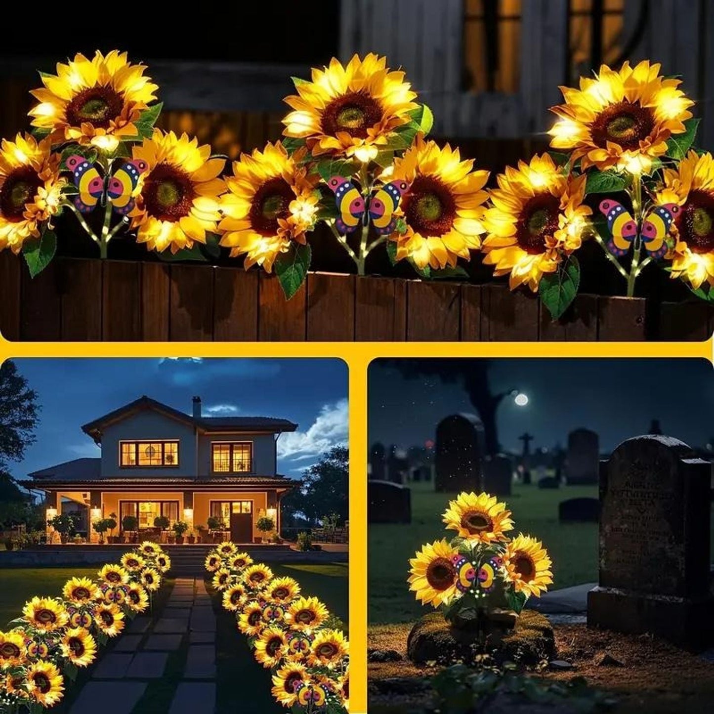 Easter Flash Sale - Solar LED Sunflower Garden Lights-29.6inch/75cm 🌻